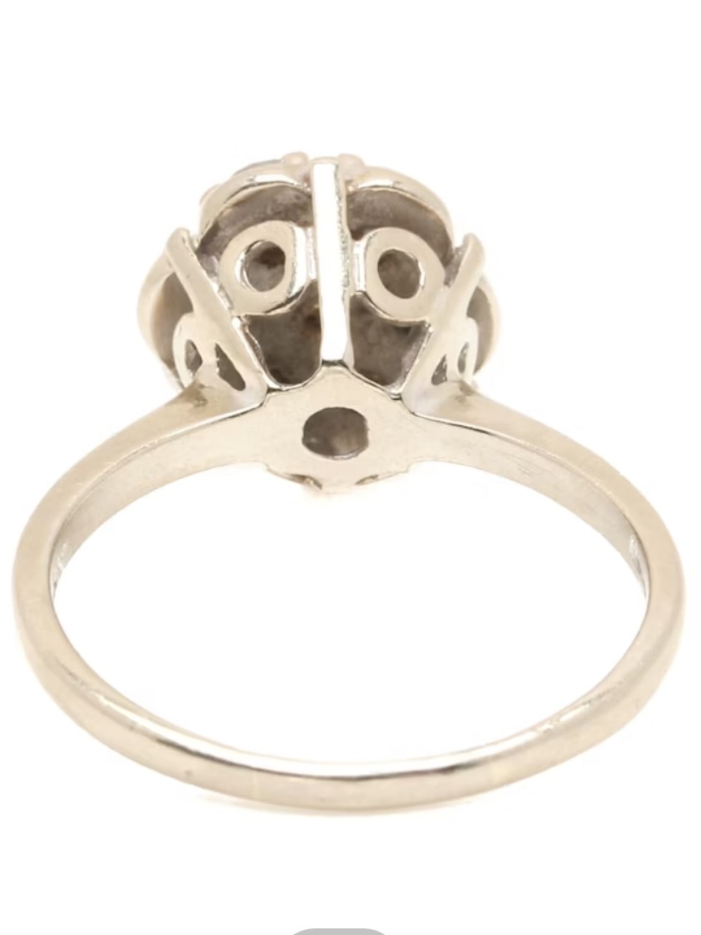 14K White Gold Diamond Ring - Picture 3 of 7